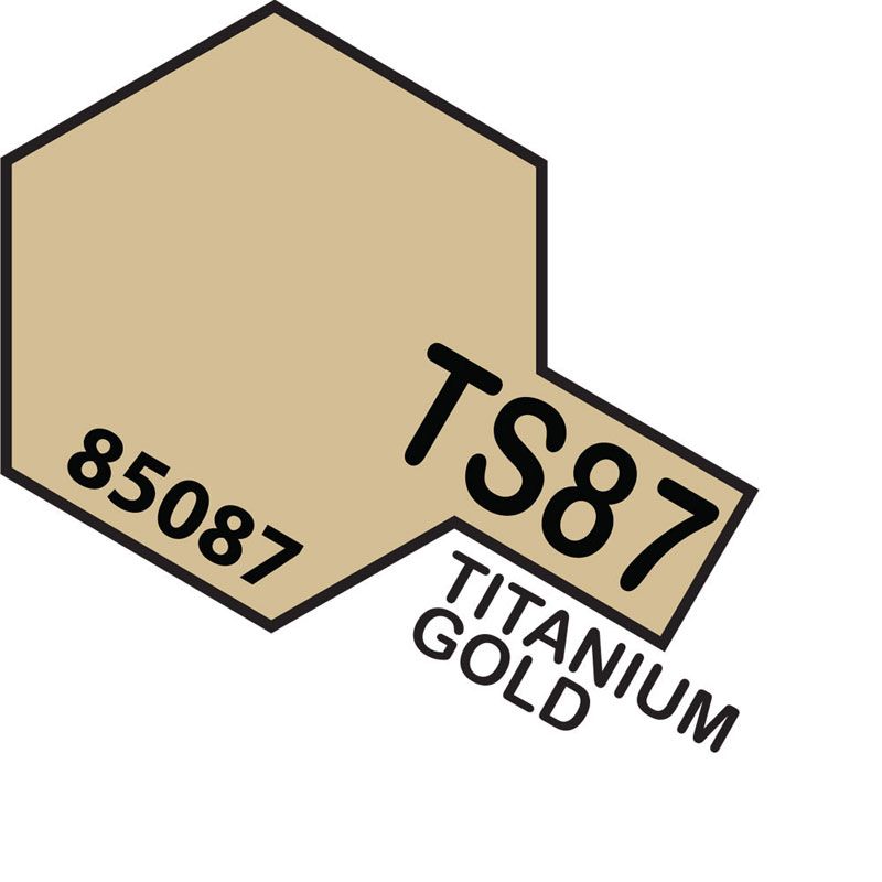 Tamiya TS-87 Titanium Gold Lacquer Spray Paint 100ml