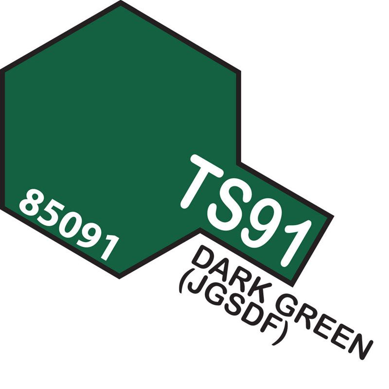 Tamiya TS-91 Dark Green (JGSDF) Lacquer Spray Paint 100ml
