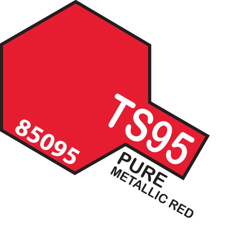 Tamiya TS-95 Pure Metallic Red Lacquer Spray Paint 100ml