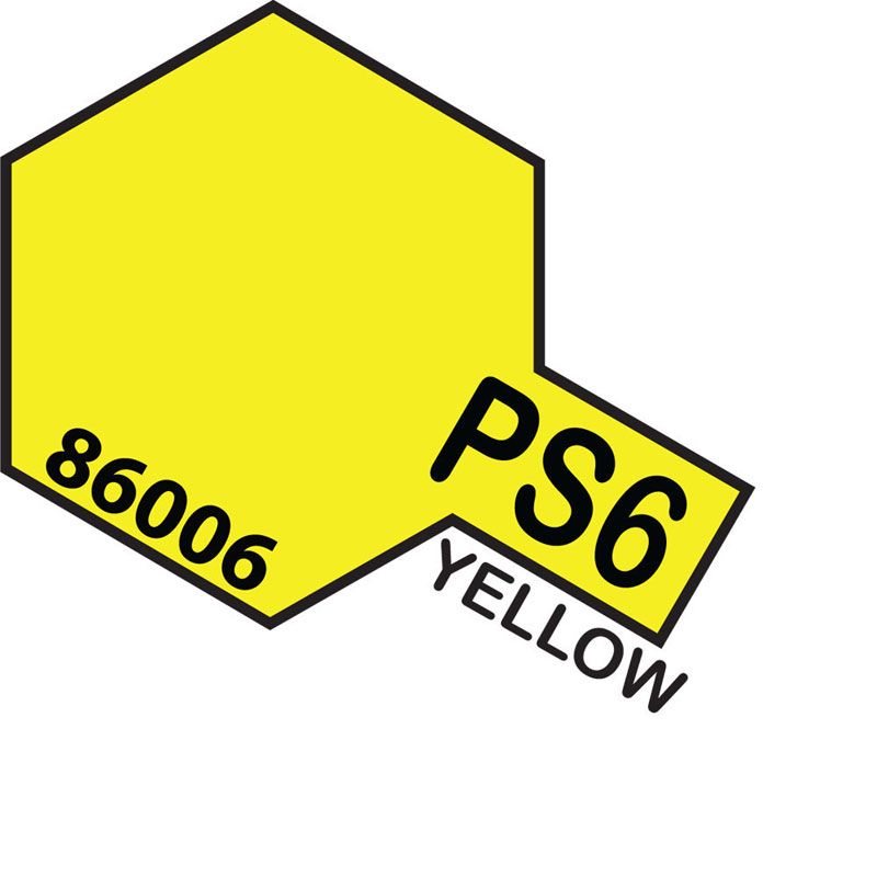 Tamiya PS-6 Yellow Polycarbonate Spray Paint 100ml