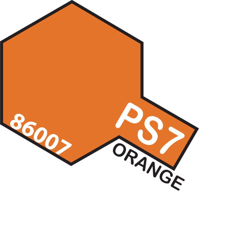 Tamiya PS-7 Orange Polycarbonate Spray Paint 100ml