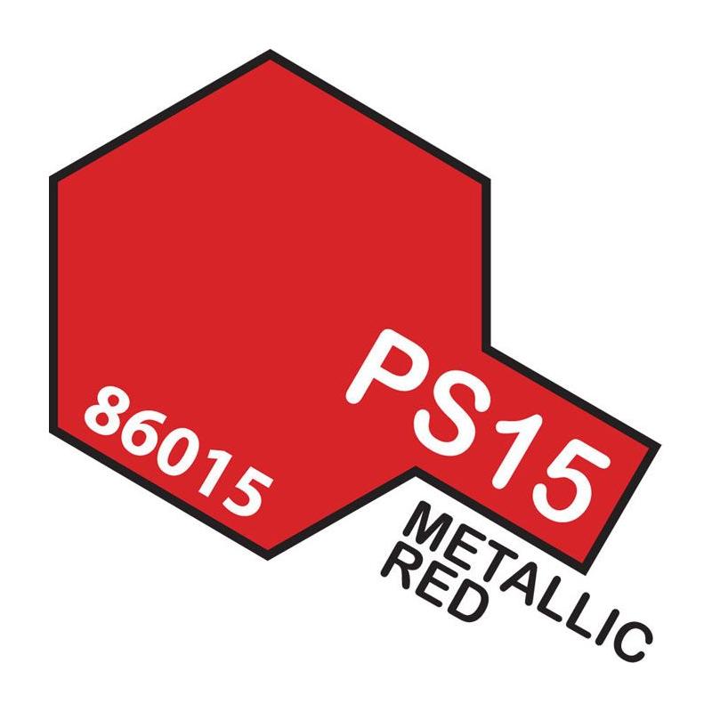 Tamiya PS-15 Metallic Red Polycarbonate Spray Paint 100ml