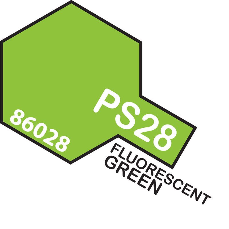 Tamiya PS-28 Fluorescent Green Polycarbonate Spray Paint 100ml