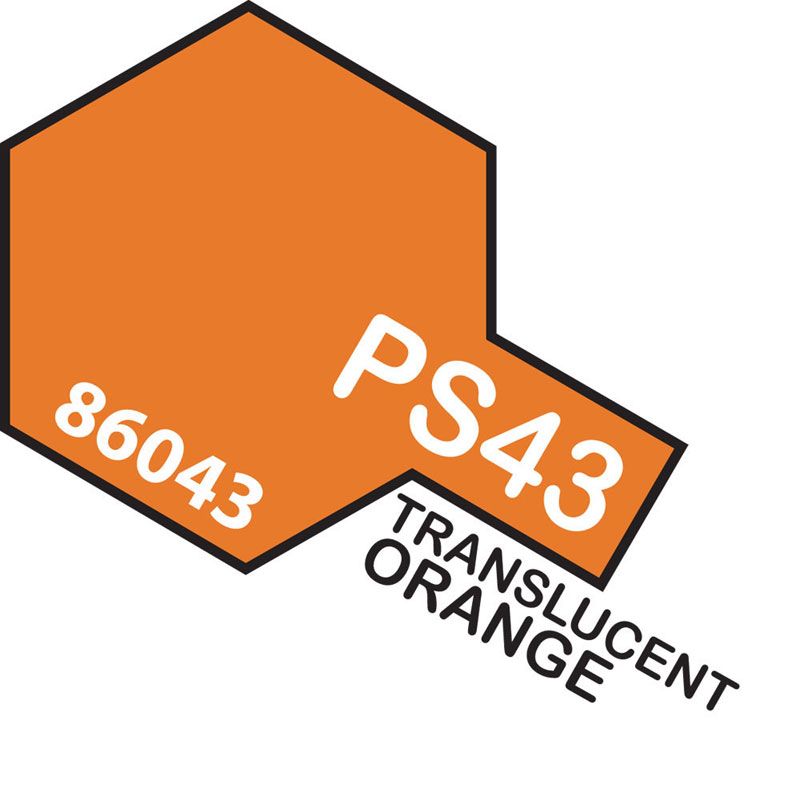 Tamiya PS-43 Translucent Orange Polycarbonate Spray Paint 100ml
