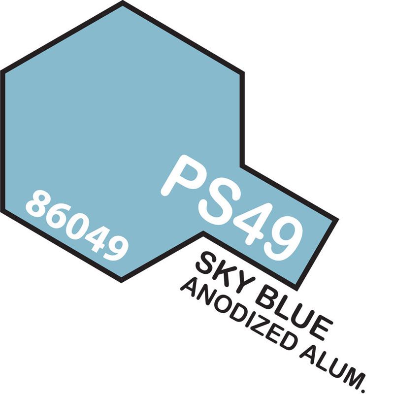 Tamiya PS-49 Sky Blue Anodised Aluminium Polycarbonate Spray Paint 100ml
