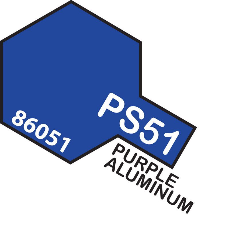 Tamiya PS-51 Purple Anodised Aluminium Polycarbonate Spray Paint 100ml