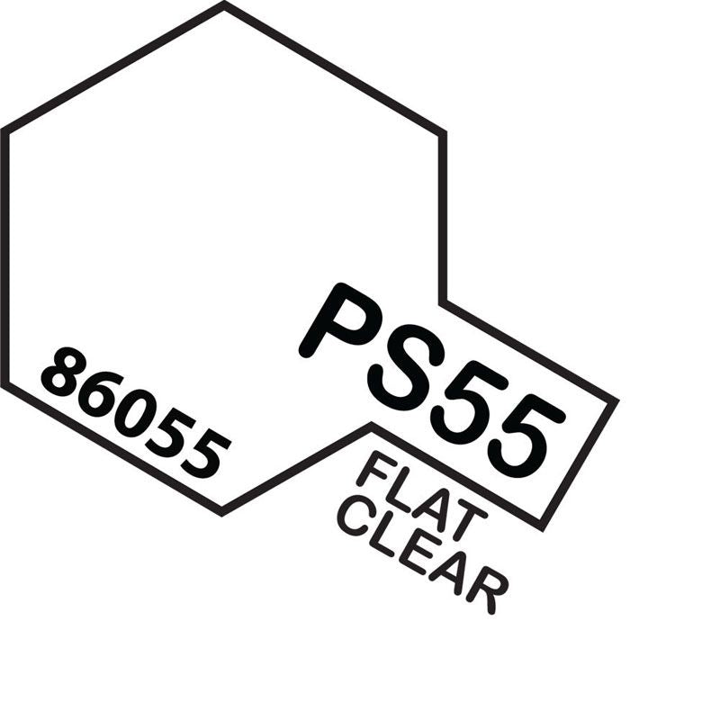Tamiya PS-55 Flat Clear Polycarbonate Spray Paint 100ml