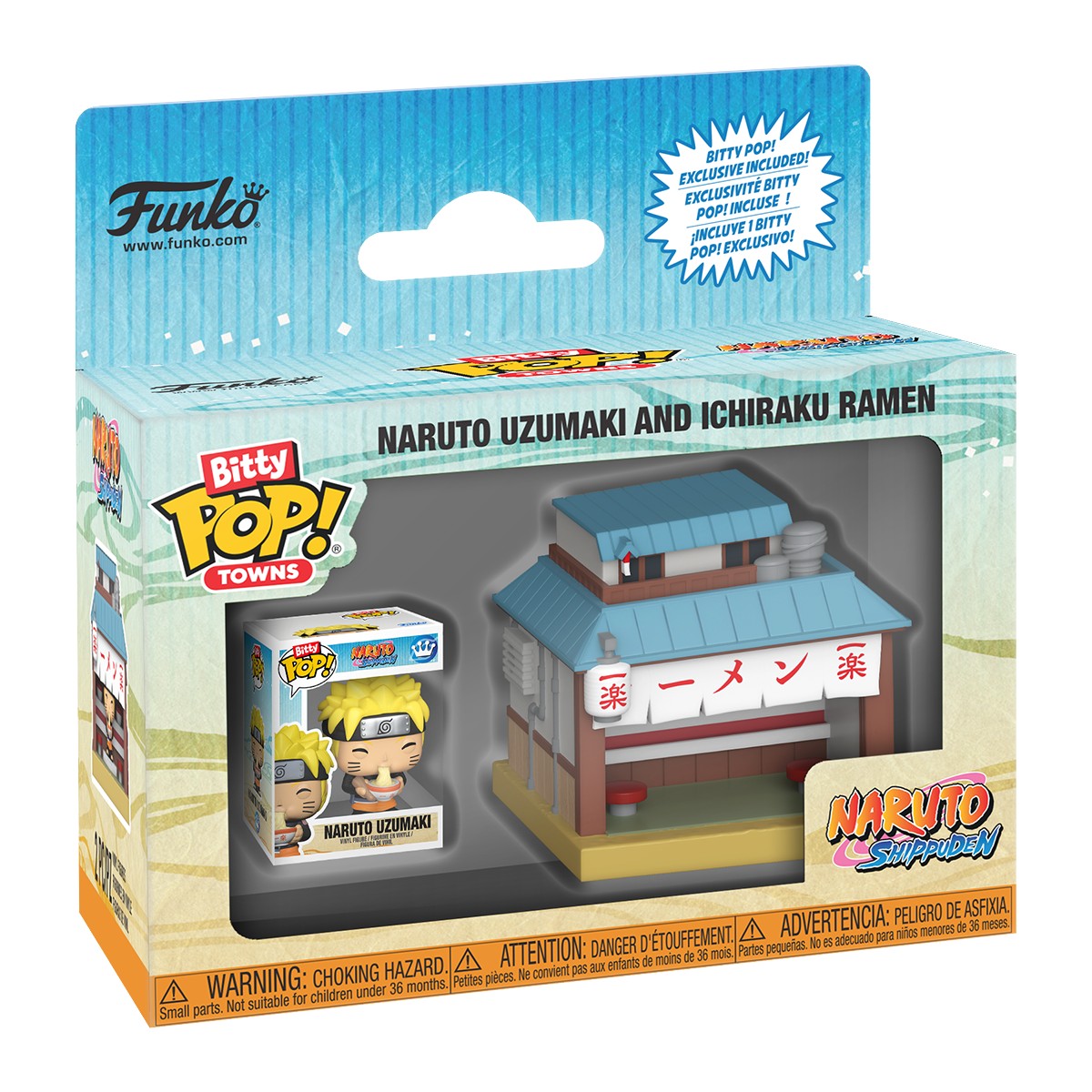 
                  
                    Naruto: Shippuden - Ichiraku Ramen & Naruto Uzumaki Bitty Pop! Town Vinyl Figure
                  
                