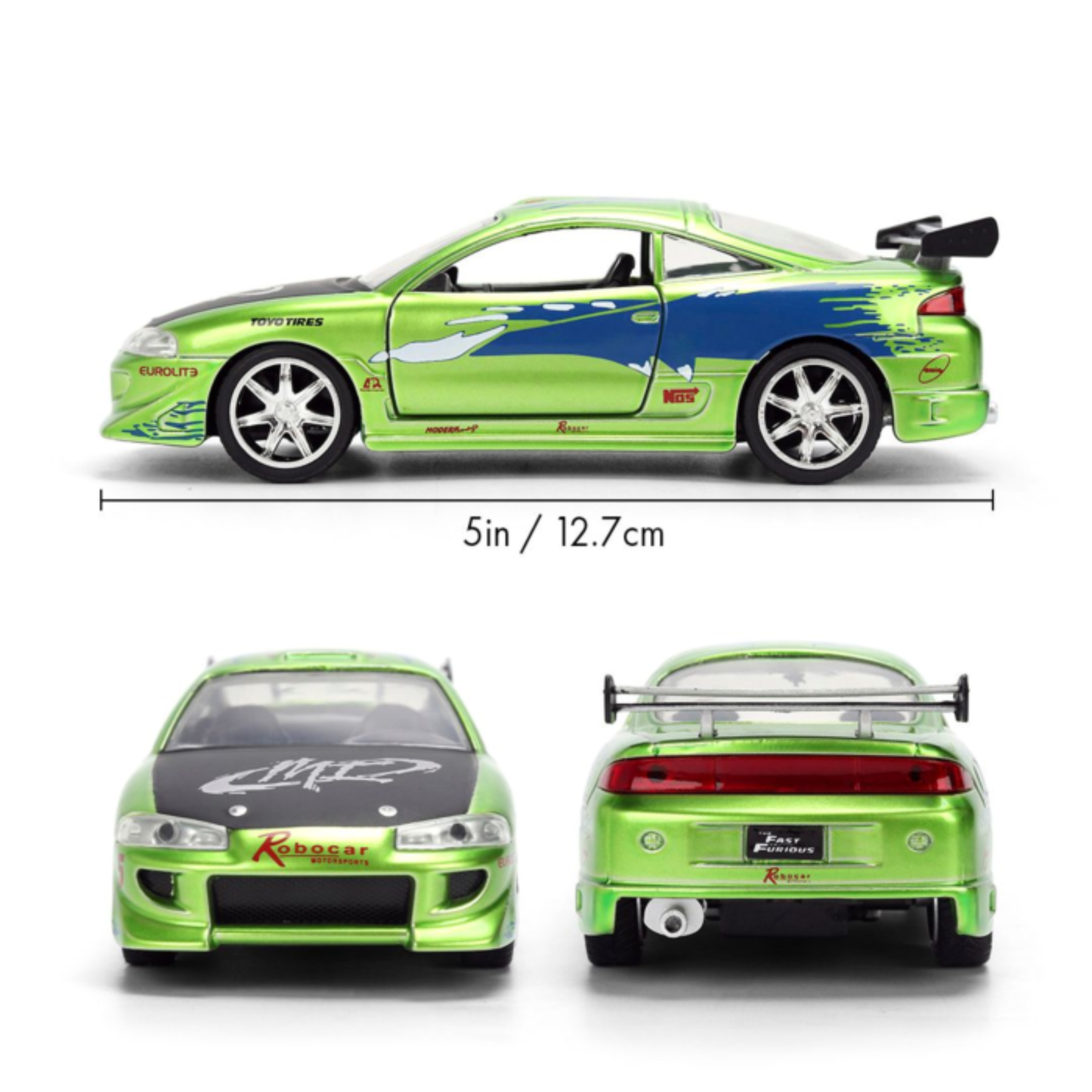 
                  
                    Fast & Furious - Brian's Mitsubishi Eclipse (Candy Finish) 1/32 Scale Die-Cast Vehicle Replica
                  
                