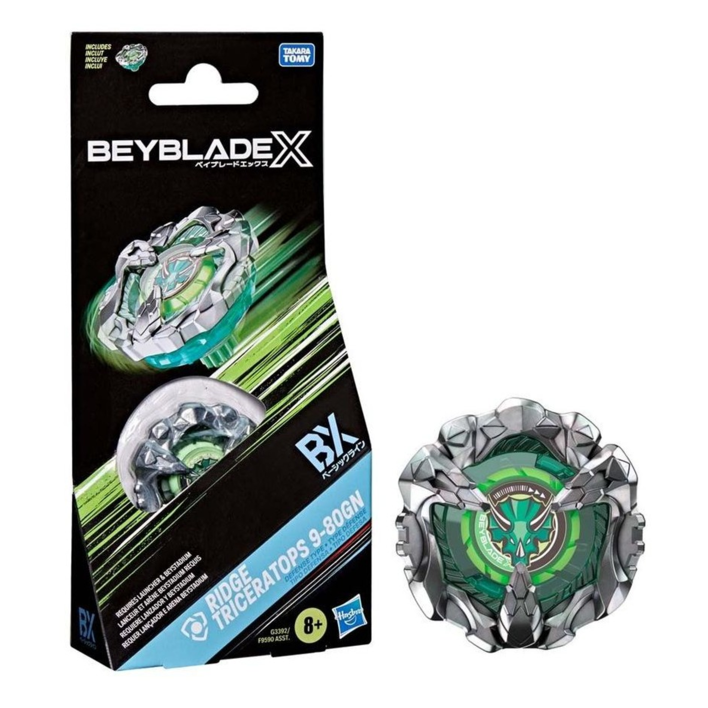 
                  
                    Beyblade X Ridge Triceratops 9-80GN Booster Pack
                  
                