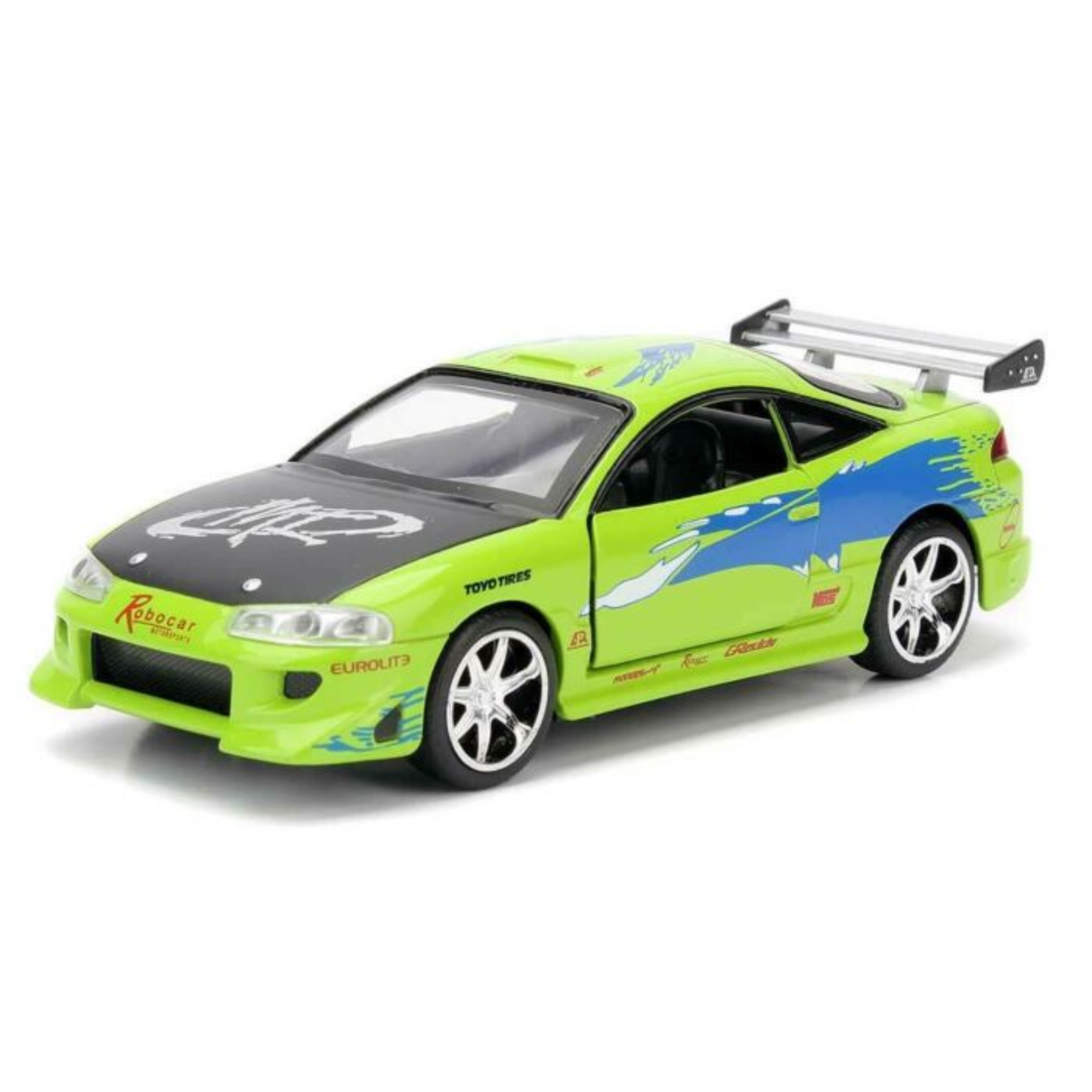 
                  
                    The Fast and the Furious - Brian’s 1995 Mitsubishi Eclipse 1/32 Scale Metals Die-Cast Vehicle Replica
                  
                