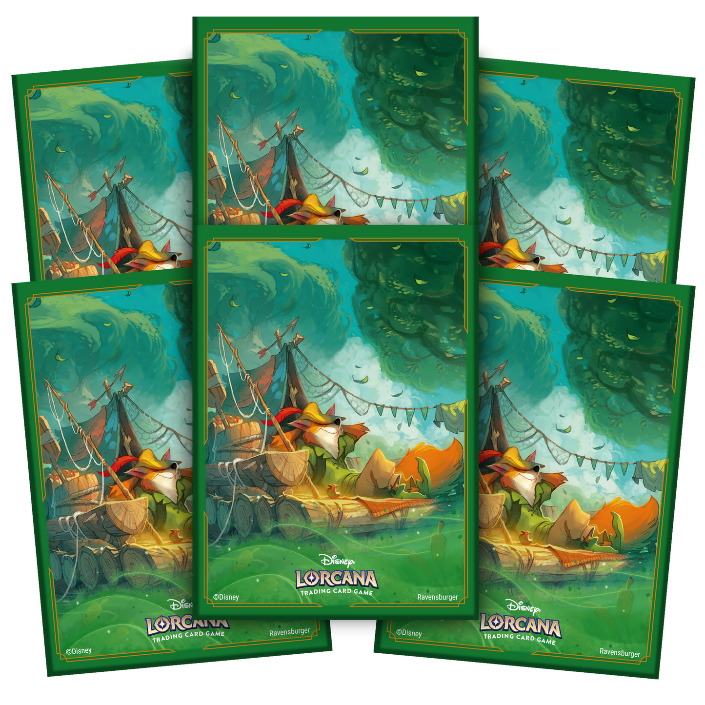 
                  
                    Disney Lorcana TCG: Set 3 into the Inklands - Robin Hood Card Sleeves
                  
                