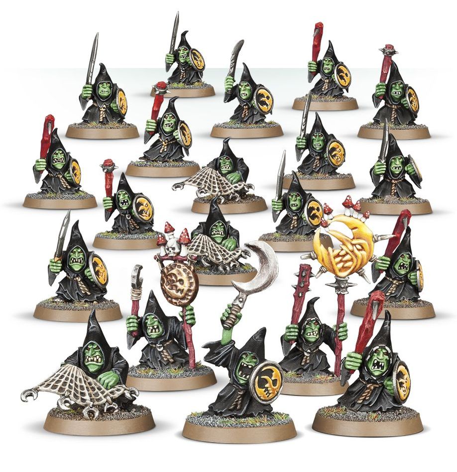 Warhammer Age of Sigmar: Gloomspite Gitz: Moonclan Stabbas Build Kit