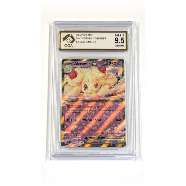 CGA Graded Pokemon SV09: Journey Together #075 Alcremie ex - Graded