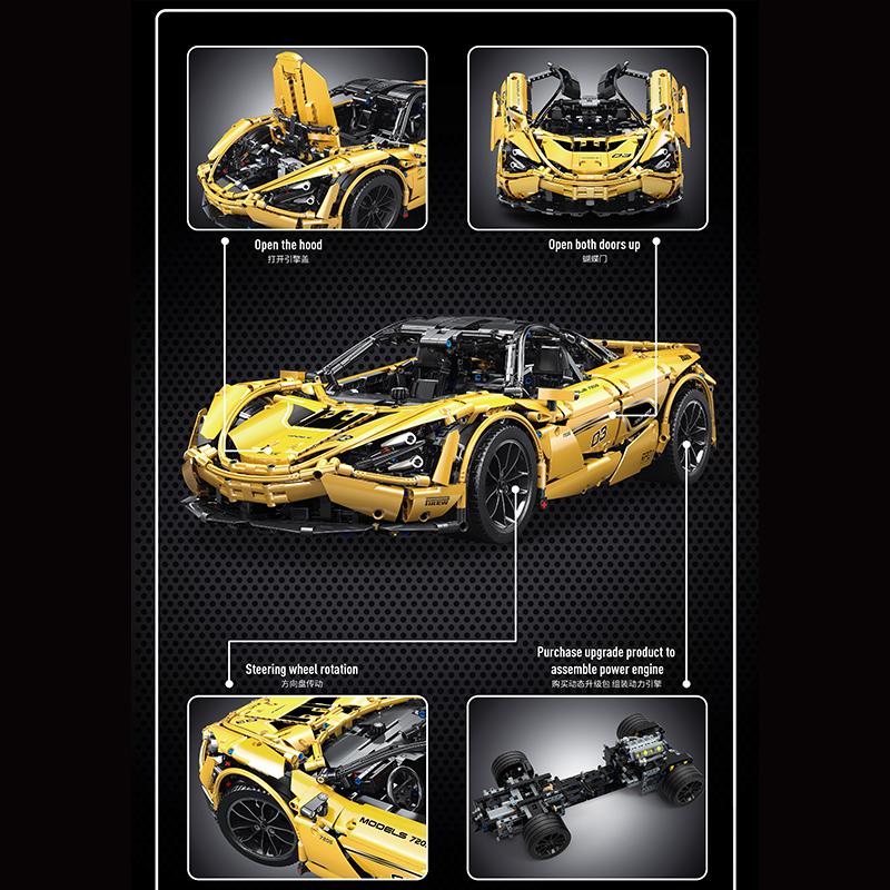 
                  
                    MOULD KING 13145S 1:8 Mclaren 720S with 3149 Pieces
                  
                