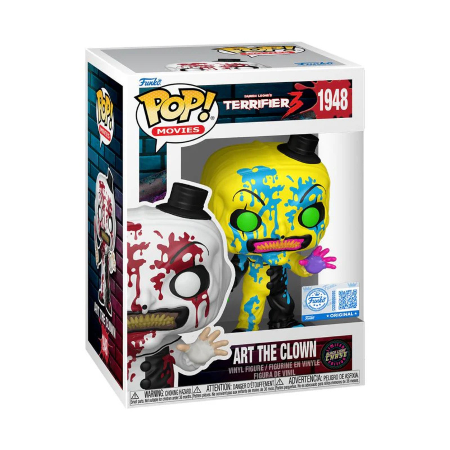 
                  
                    Terrifier - Art the Clown with Knife (Bloody) Pop! Vinyl Figure
                  
                