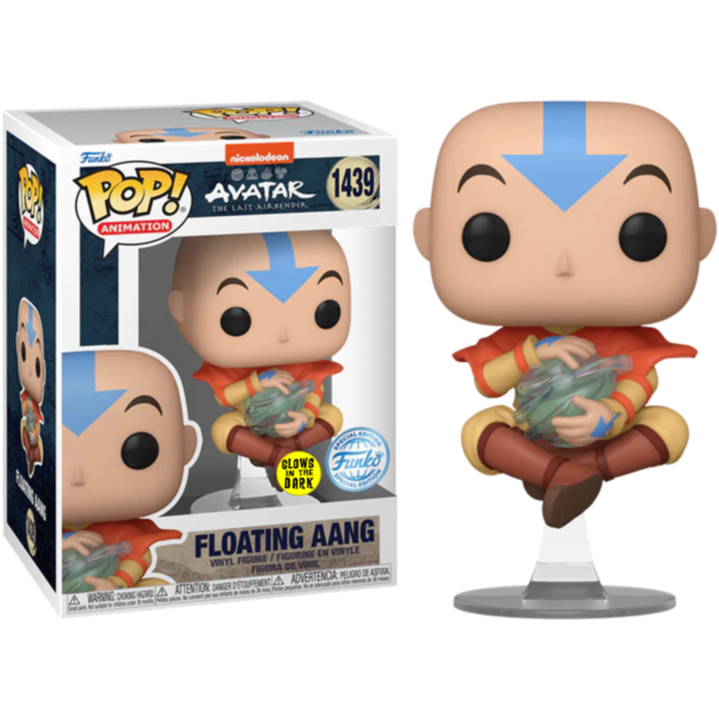 
                  
                    Avatar: The Last Airbender - Aang Floating Glow-in-the-Dark Pop! Vinyl Figure
                  
                