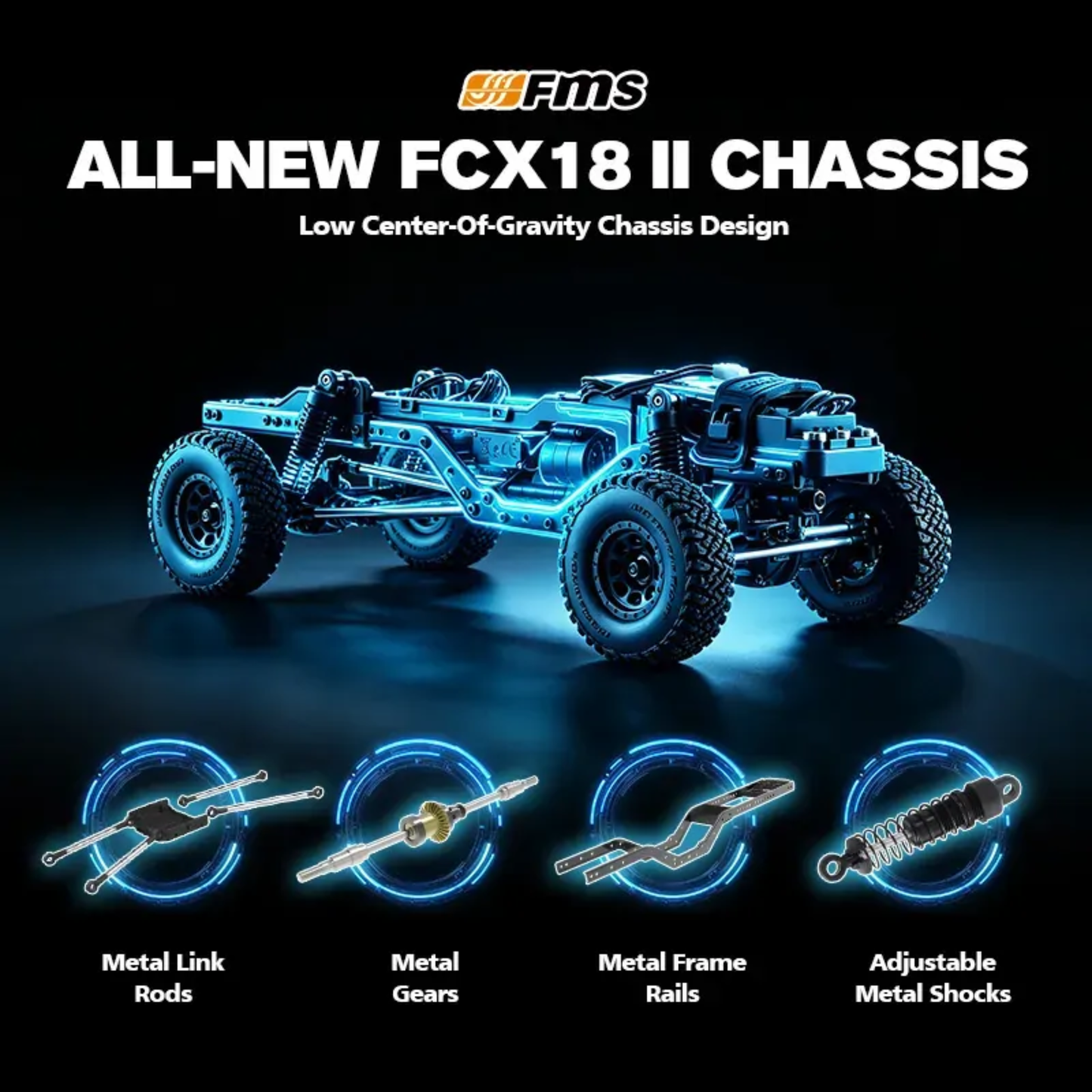 
                  
                    FCX18II 1:18 FORD F-100 RTR BRUSHLESS BLACK
                  
                