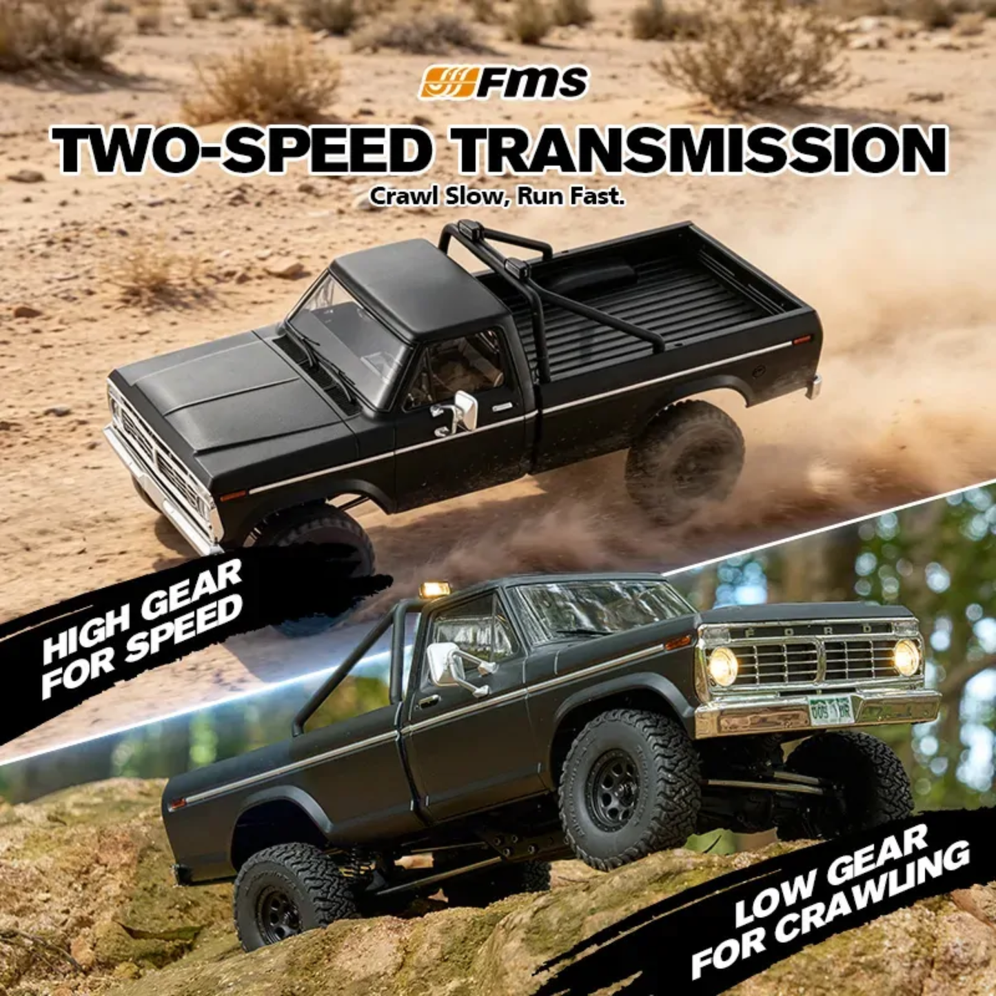 
                  
                    FCX18II 1:18 FORD F-100 RTR BRUSHLESS BLACK
                  
                