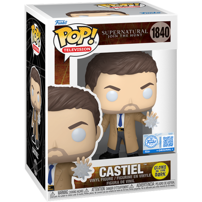
                  
                    Supernatural - Castiel Glow-in-the-Dark Pop! Vinyl Figure
                  
                