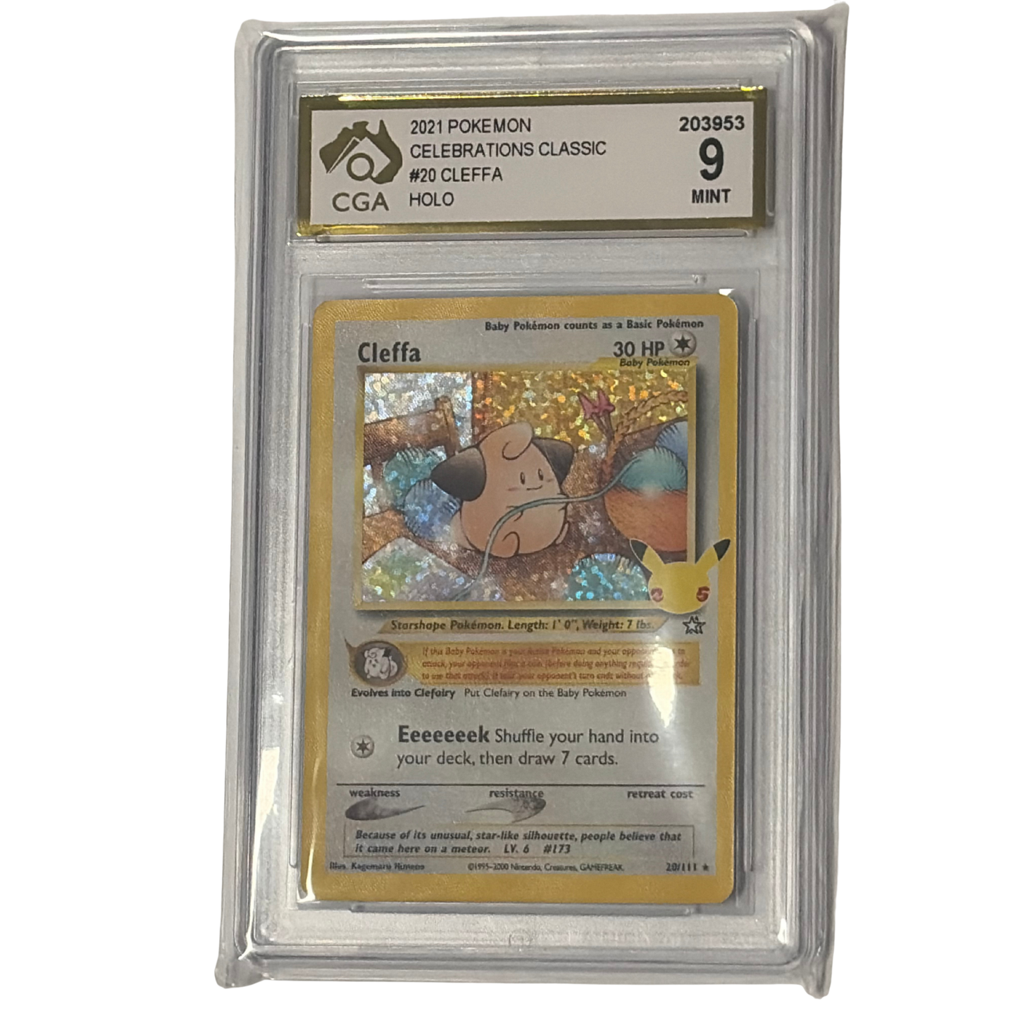 
                  
                    CGA Graded Pokemon Celebrations #20 Cleffa - Graded 9-10
                  
                