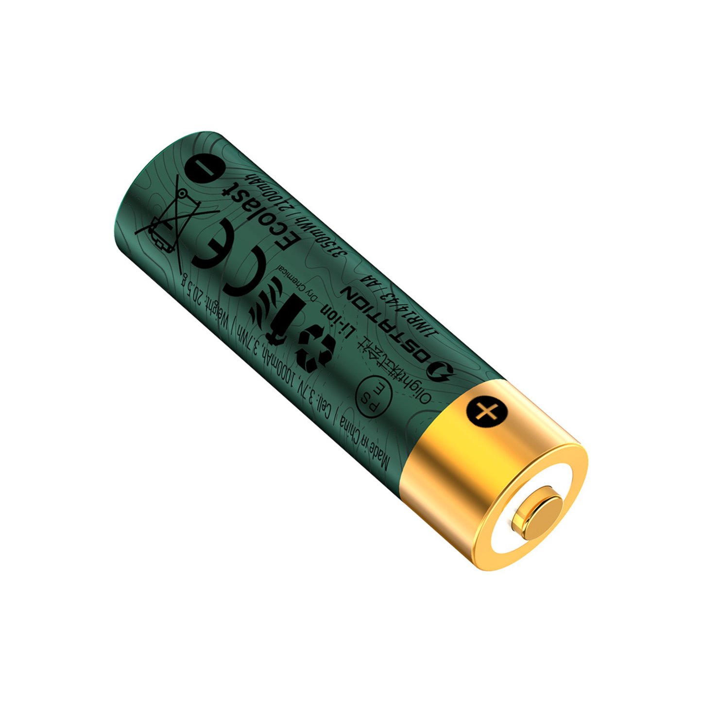 
                  
                    Ostation 1.5V AA Rechargeable Lithium Batteries 2100mAh (4-Pack)
                  
                