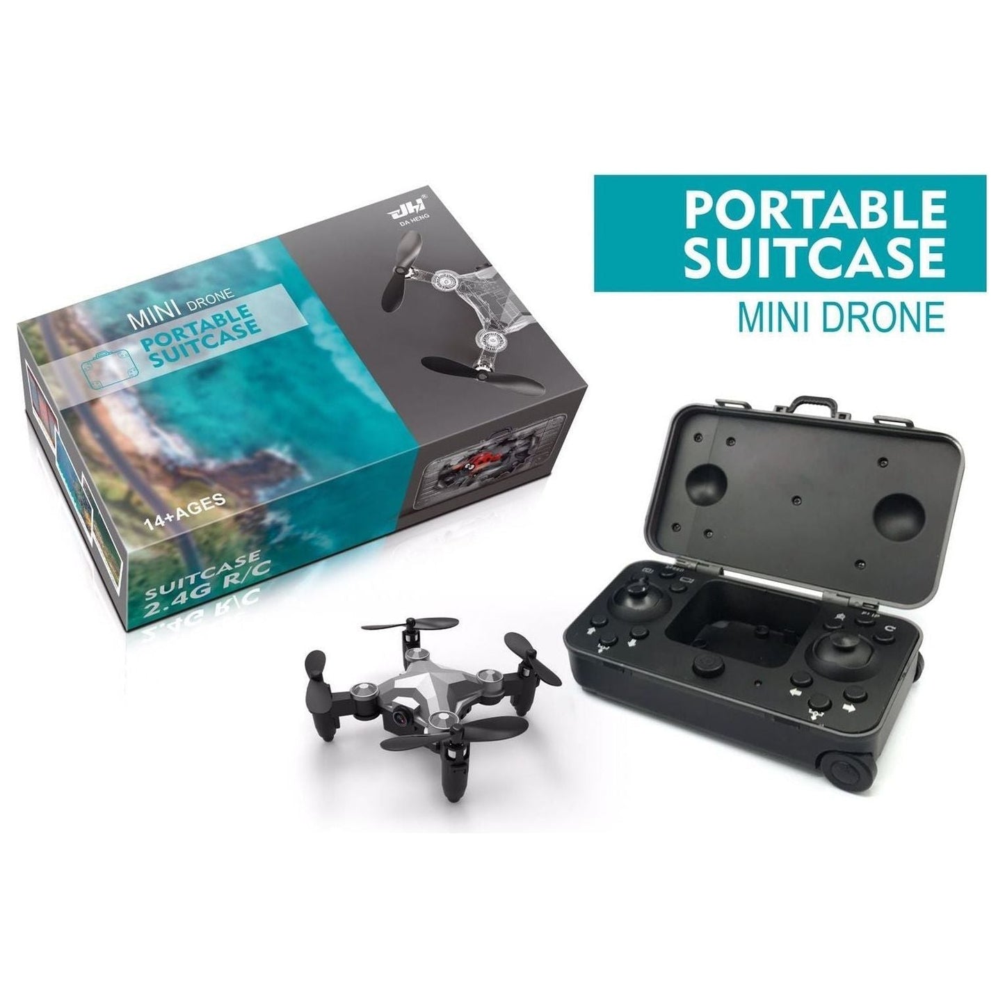 
                  
                    JHL 2.4g Wifi Dh-120 Mini Luggage Drone Quadcopter Remote Control Altitude Hold Real-time Transmission Fpv 4-axis Rc
                  
                