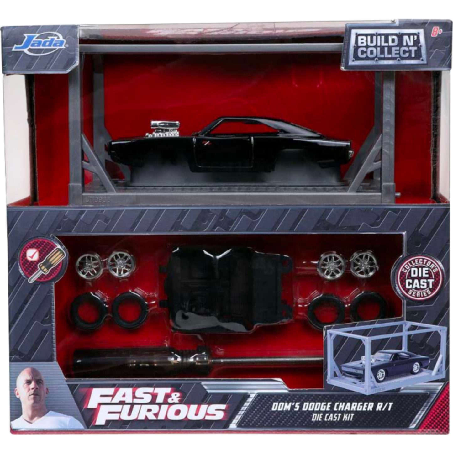 
                  
                    Fast & Furious - Dom's Dodge Charger 1:55 Scale Diecast Model Kit
                  
                