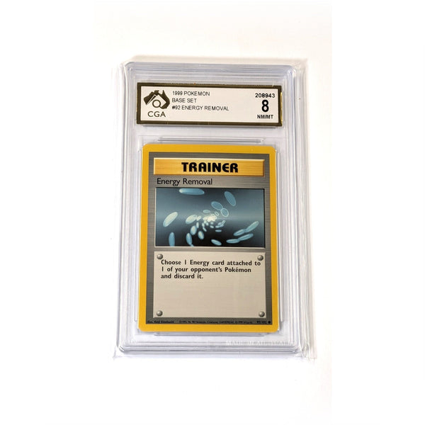 CGA Graded Pokemon Base Set (Unlimited) #92 Energy Removal - Graded