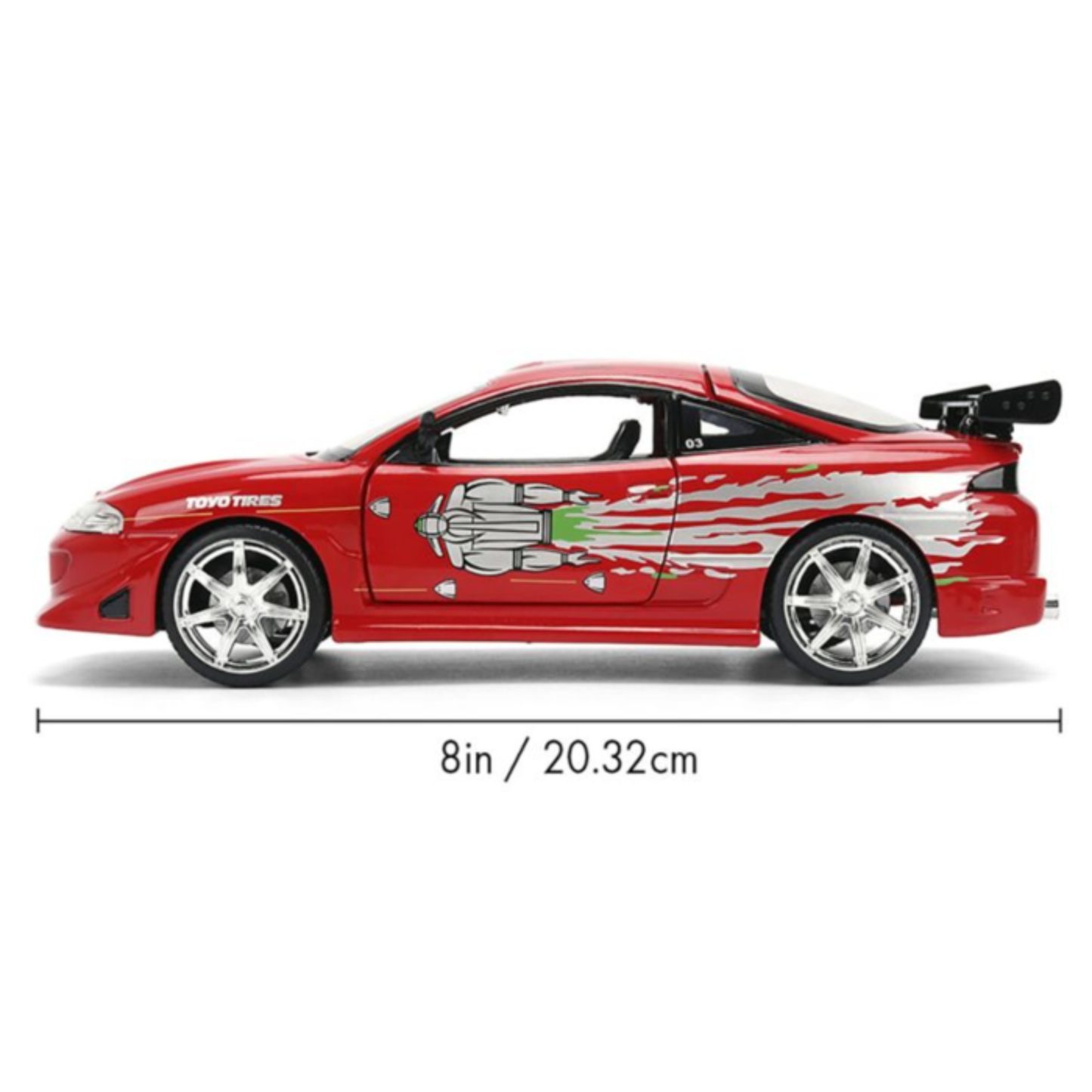 
                  
                    Fast & Furious - Brian's Mitsubishi Eclipse 1/24th Scale Die-Cast Vehicle Replica
                  
                