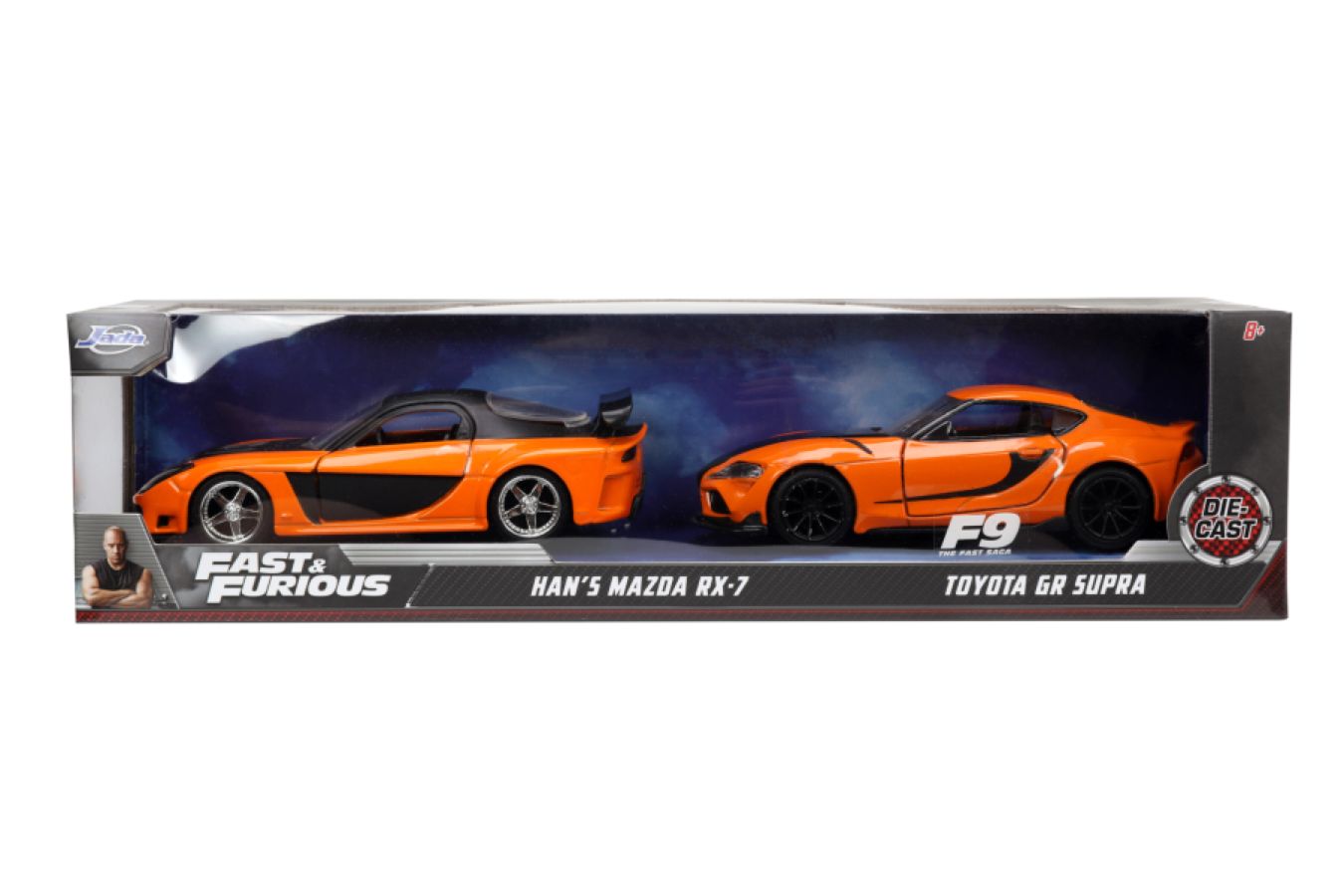 
                  
                    Fast & Furious - Han's Mazda RX-7 & Toyota GR Supra 1:32 Scale 2-Pack
                  
                