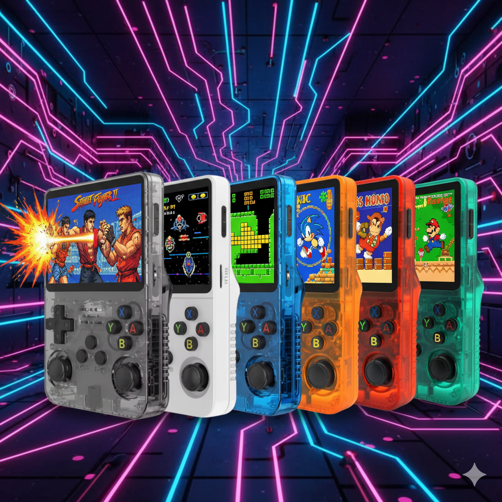 
                  
                    R36S Retro Gaming Console 64gb Version
                  
                