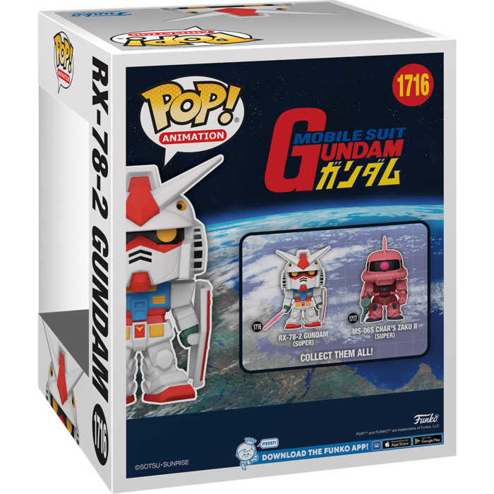 
                  
                    Mobile Suit Gundam - RX-78-2 Gundam Super Sized 6" Pop! Vinyl Figure
                  
                