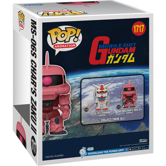 
                  
                    Mobile Suit Gundam - MS-06S Char’s Zaku II Super Sized 6" Pop! Vinyl Figure
                  
                