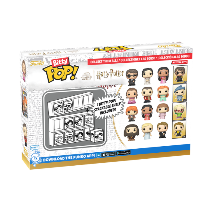 
                  
                    Harry Potter and the Goblet of Fire - Hagrid, Fleur, Cedric & Mystery Bitty Pop! Vinyl Figure 4-Pack
                  
                