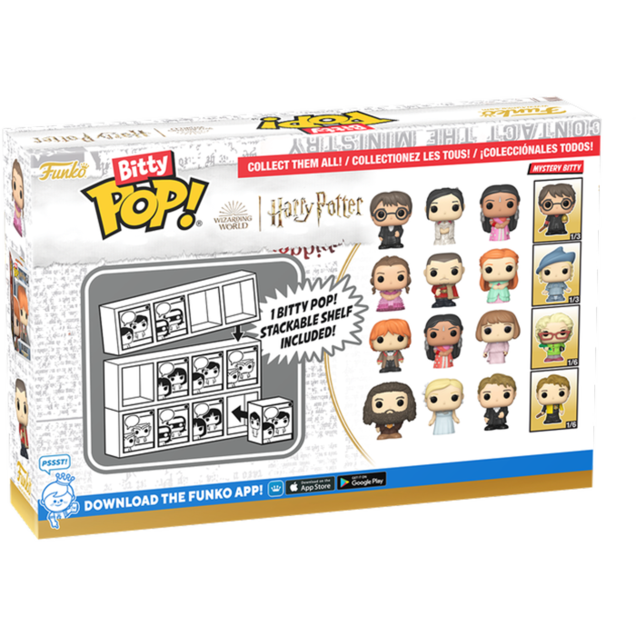 
                  
                    Harry Potter and the Goblet of Fire - Ron, Padma, Madame Maxime & Mystery Bitty Pop! Vinyl Figure 4-Pack
                  
                