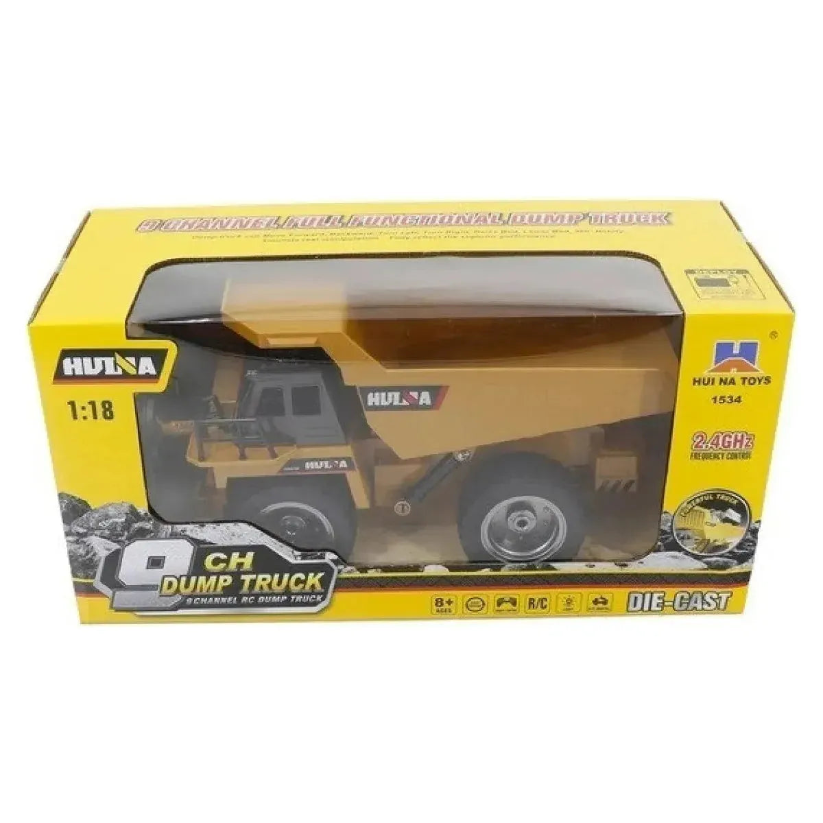 
                  
                    Huina 1534 1：18 Nine-channel Semi-alloy Remote Control Dump Truck
                  
                