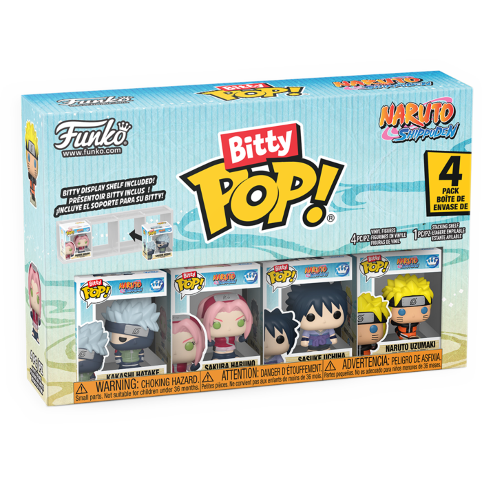 
                  
                    Naruto: Shippuden - Kakashi Hatake, Sakura Haruno, Sasuke Uchiha & Naruto Uzumaki Bitty Pop! Vinyl Figure 4-Pack
                  
                
