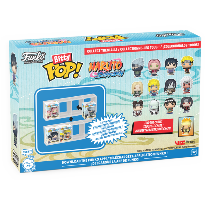 
                  
                    Naruto: Shippuden - Kakashi Hatake, Sakura Haruno, Sasuke Uchiha & Naruto Uzumaki Bitty Pop! Vinyl Figure 4-Pack
                  
                
