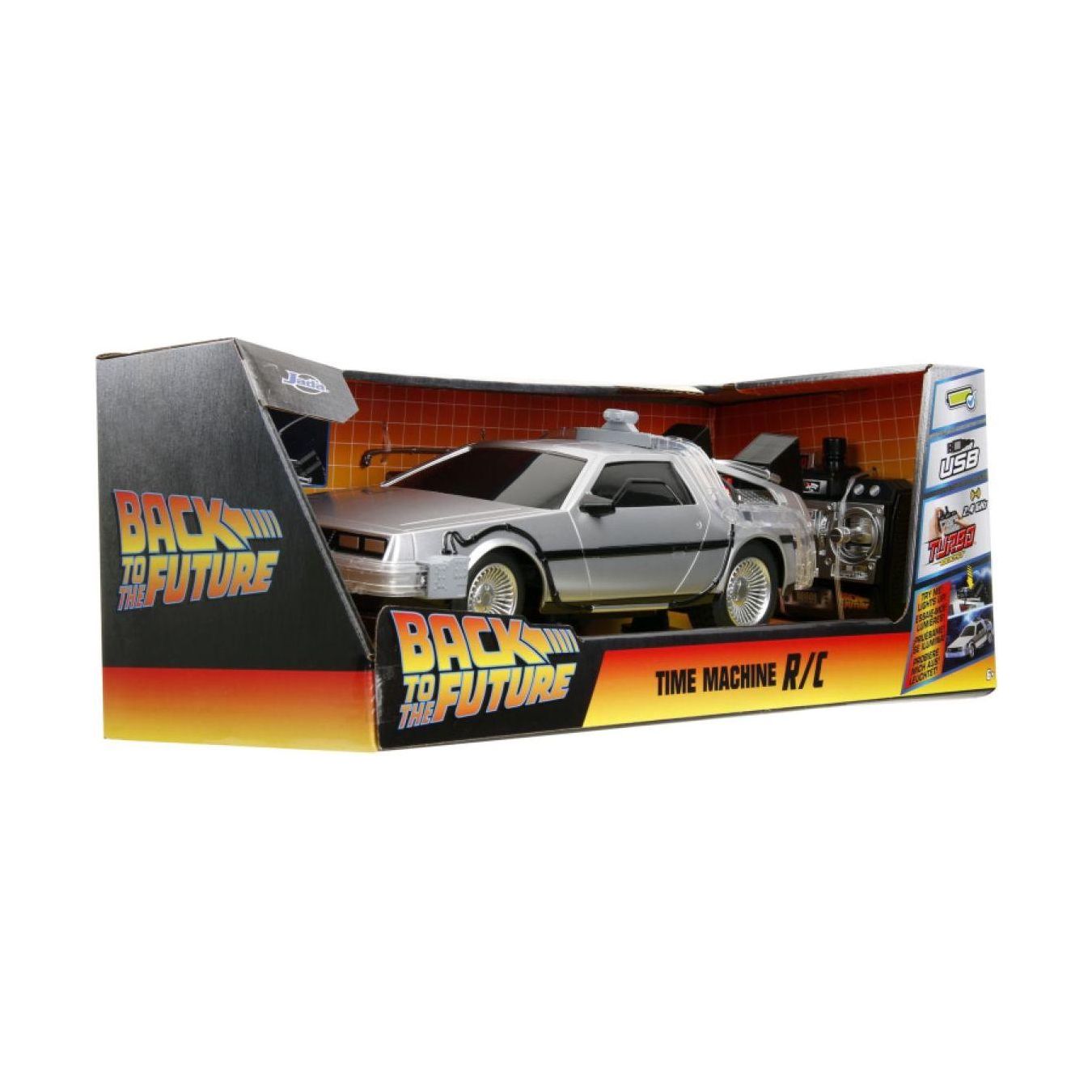 Back to the Future - Time Machine Remote Control 1:16 Scale Vehicle (with Light Up Function)