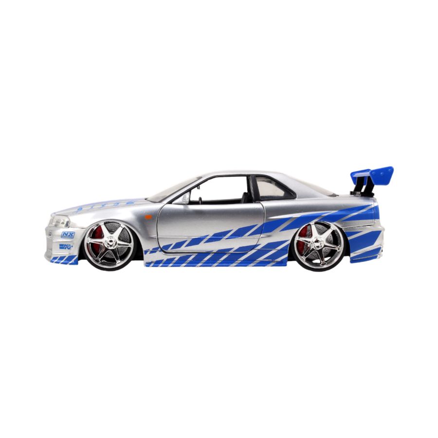 Fast and Furious - Brians Nissan Skyline Gt-R (R34) 1:24 Scale