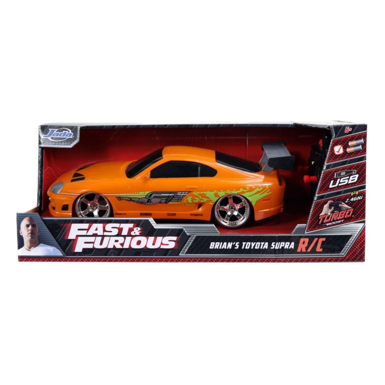 Fast & Furious - 1995 Toyota Supra 1:16 Scale Remote Control Car