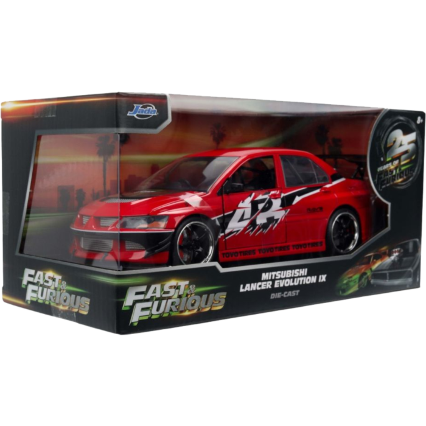 
                  
                    Fast & Furious - 2006 Mitsubishi Lancer Evolution IX 1:24 Scale Diecast Vehicle
                  
                