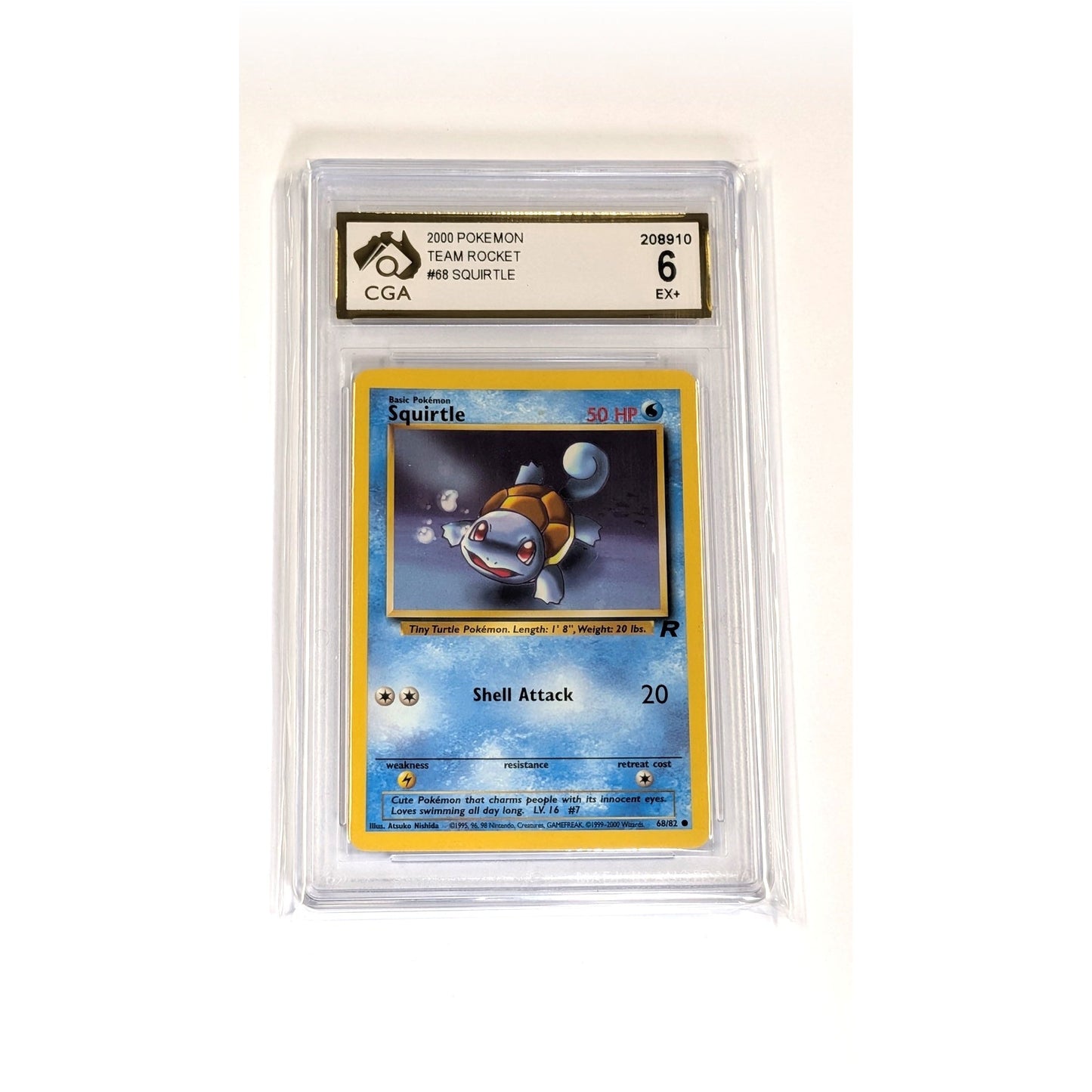 
                  
                    CGA Graded Pokemon Team Rocket (WOTC) #68 Squirtle - Graded 6
                  
                