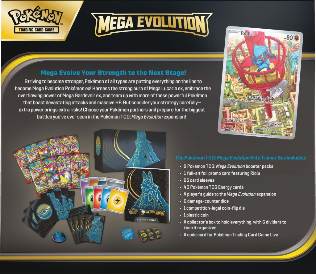 
                  
                    Pokémon TCG: Mega Evolution Elite Trainer Box
                  
                