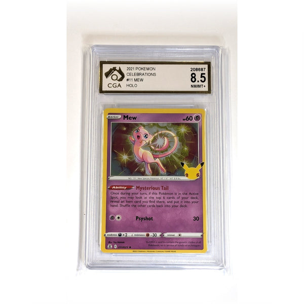 CGA Graded Pokemon Celebrations #11 Mew - Graded 8.5
