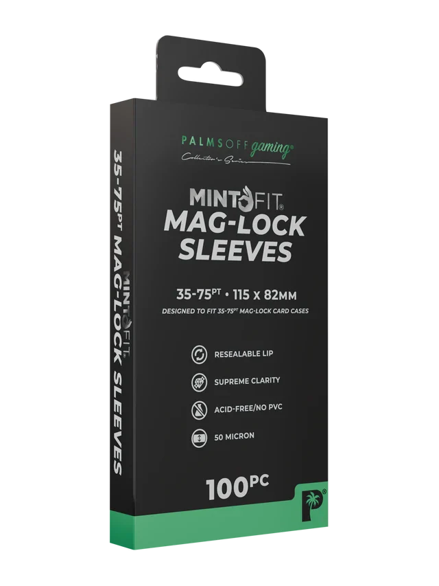 
                  
                    Palms Off Gaming - MintFit Mag-Lock Card Case Sleeves (35-75pt) - 100pc
                  
                