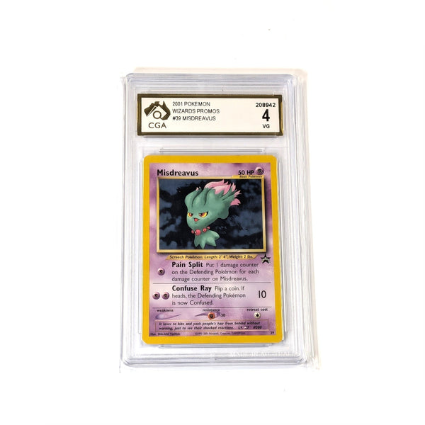 CGA Graded Pokemon Wizards Promos #39 Misdreavus - Graded 4