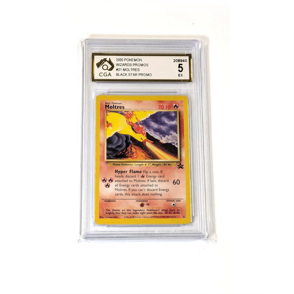 CGA Graded Pokemon Fossil Set (Unlimited) #21 Moltres - Graded 5