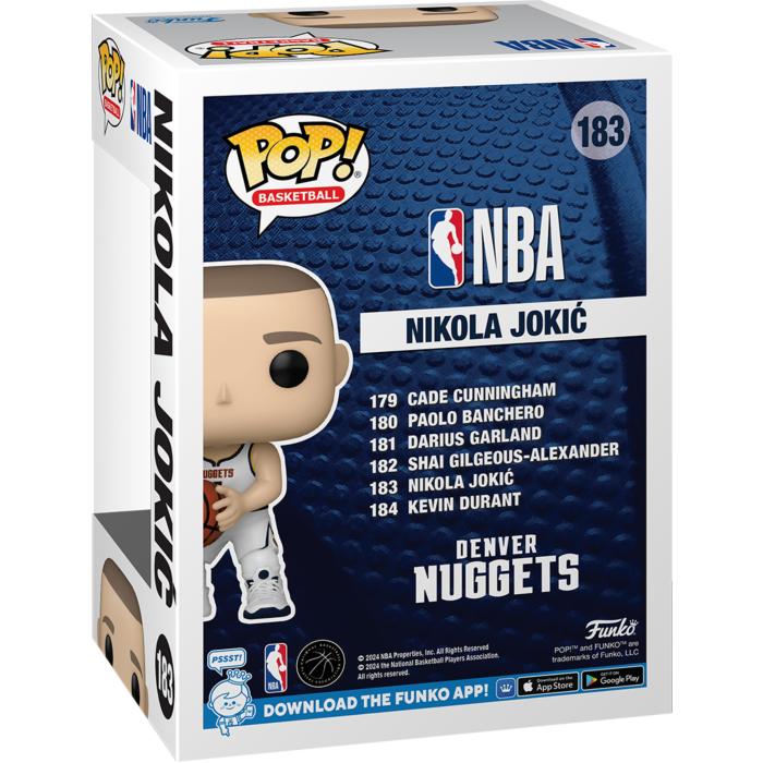 
                  
                    NBA Basketball - Nikola Jokic (Denver Nuggets) Pop! Vinyl Figure
                  
                